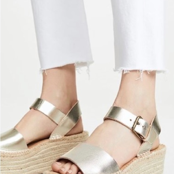New W/O box Soludos platform wedges sz 6